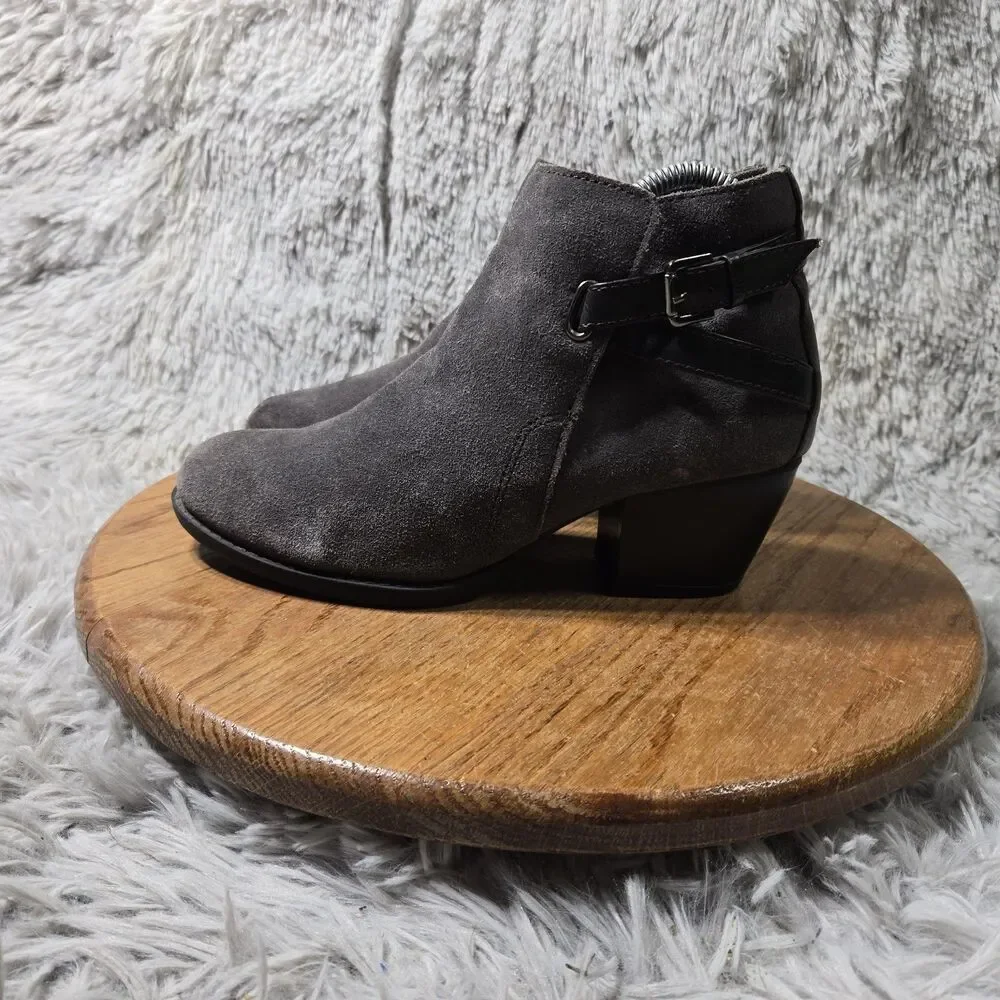Sonoma Gray Suede Ankle Boots 